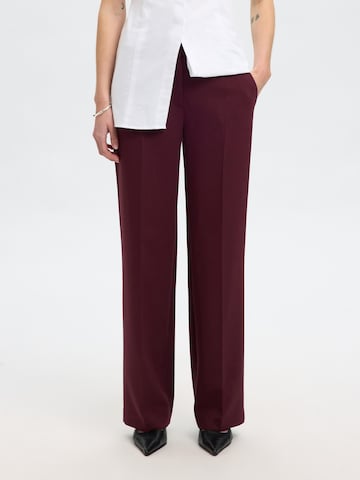 SELECTED Pantalon 'SLFRita' in Rood: voorkant