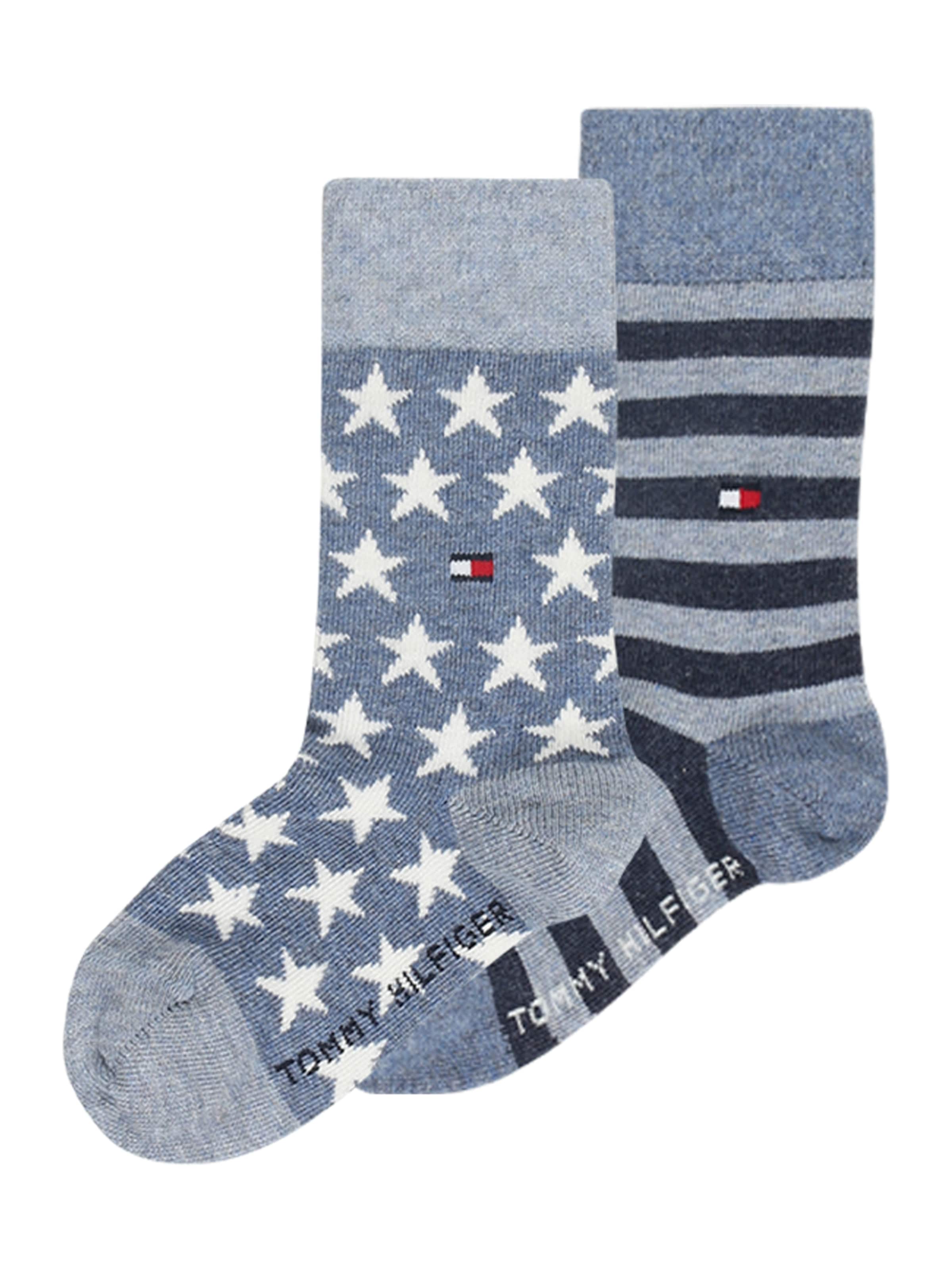 TOMMY HILFIGER Ponožky - Modrá: predná strana