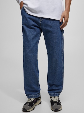 Pull&Bear Loose fit Jeans in Blue: front