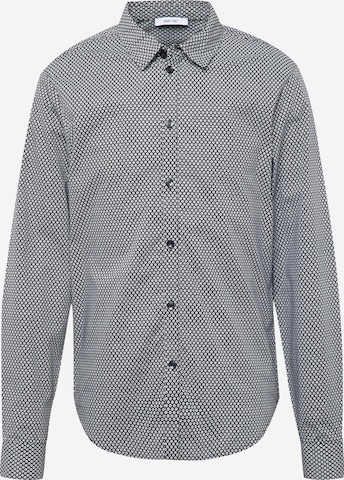 ABOUT YOU Regular fit Button Up Shirt 'Fritz' in Black: front