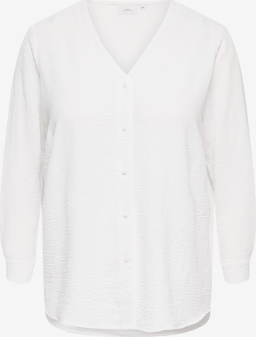 ONLY Carmakoma - Blusa 'CARJana' en blanco: frente