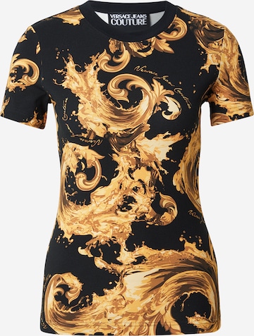 juoda Versace Jeans Couture Marškinėliai: priekis