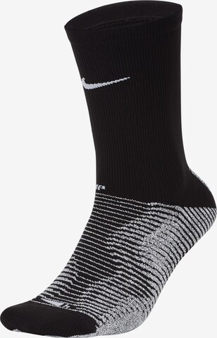 NIKE Athletic Socks in Black: front