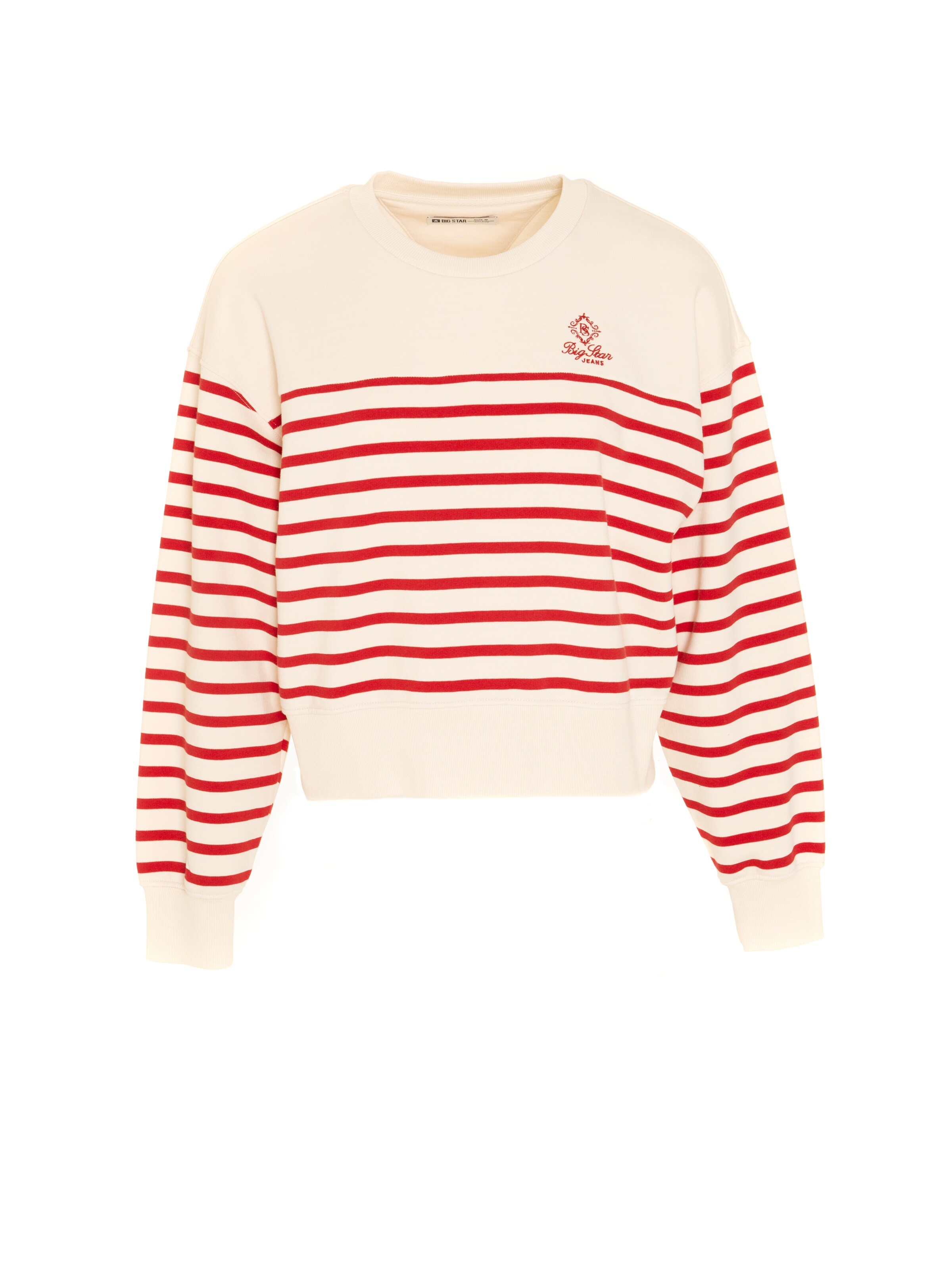 BIG STAR Sweatshirt 'Rosa' in Wit: voorkant