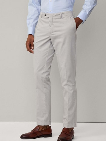 Hackett London Slimfit Chino 'Kensington' in Grijs: voorkant