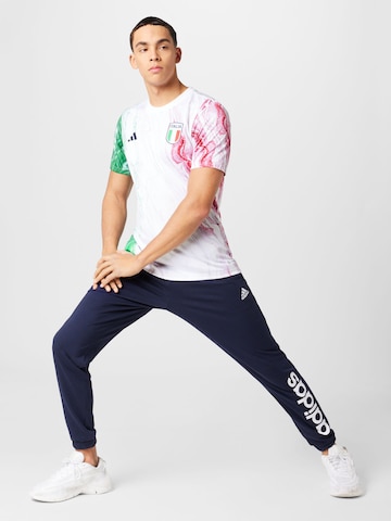 ADIDAS SPORTSWEAR Slim fit Workout Pants 'Essentials' in Blue