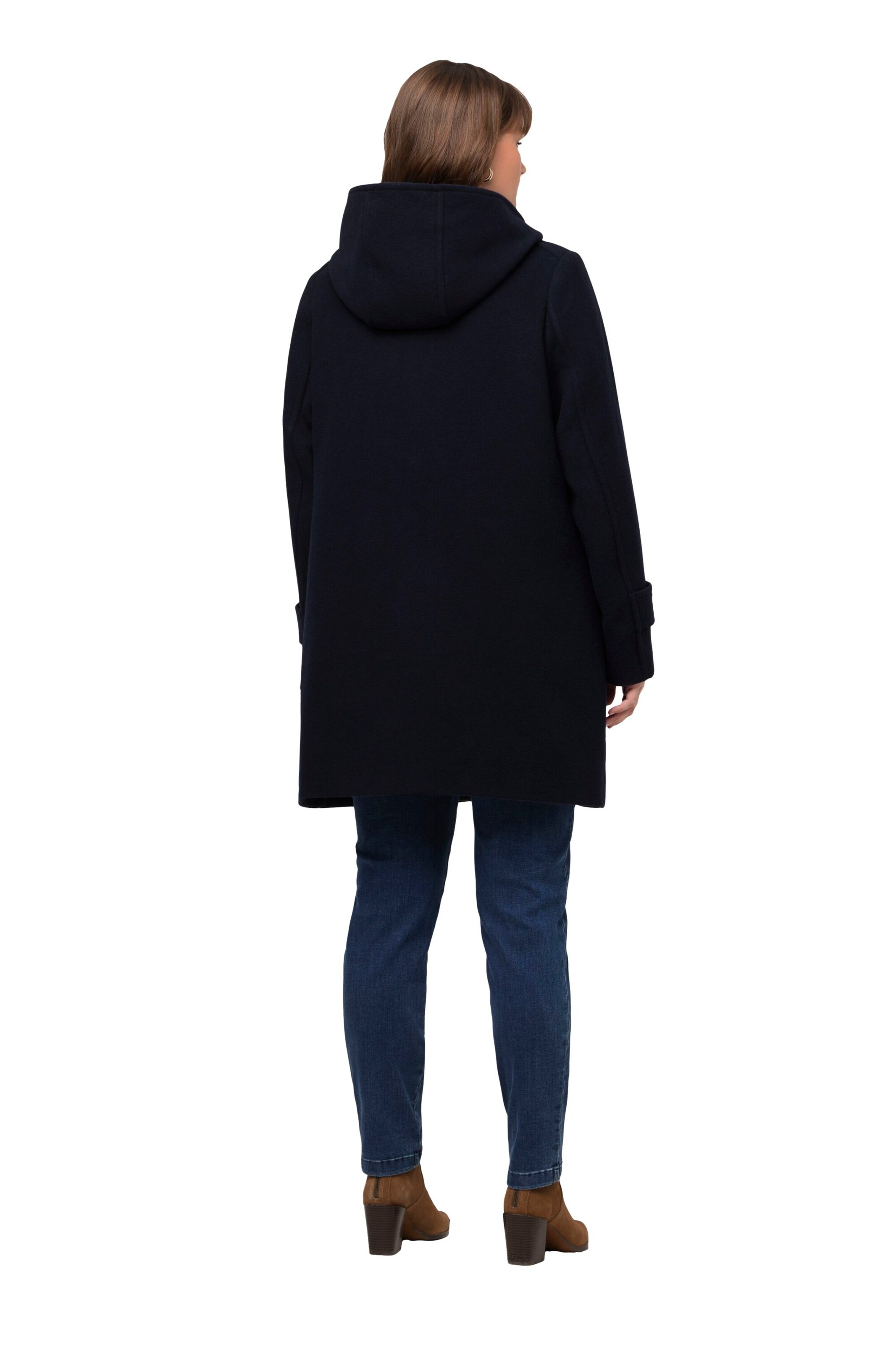 Ulla Popken Wintermantel in Blauw