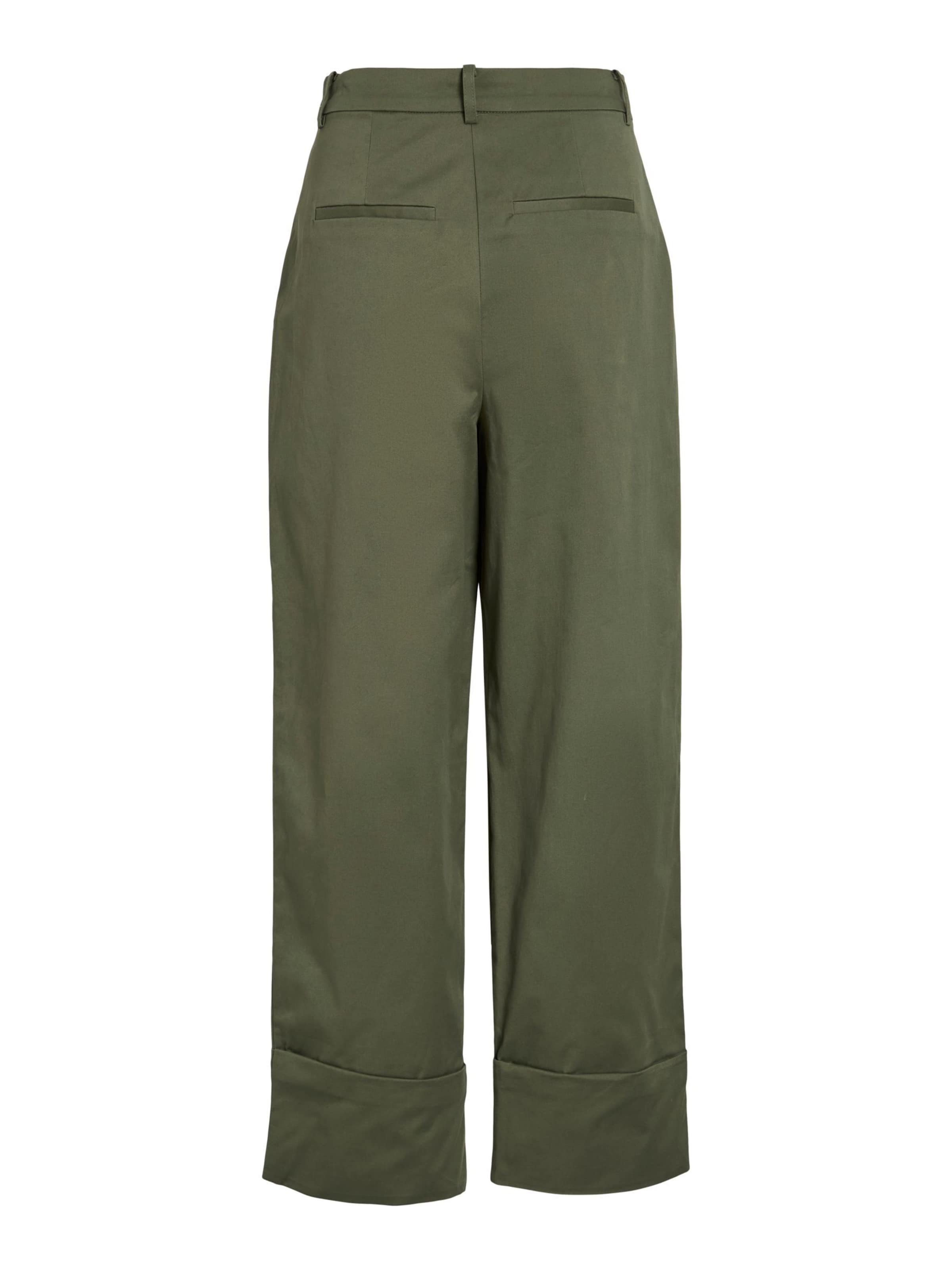 Regular Pantalon à pince 'VISimone' VILA en vert