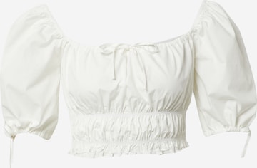 NA-KD Blouse in White: front