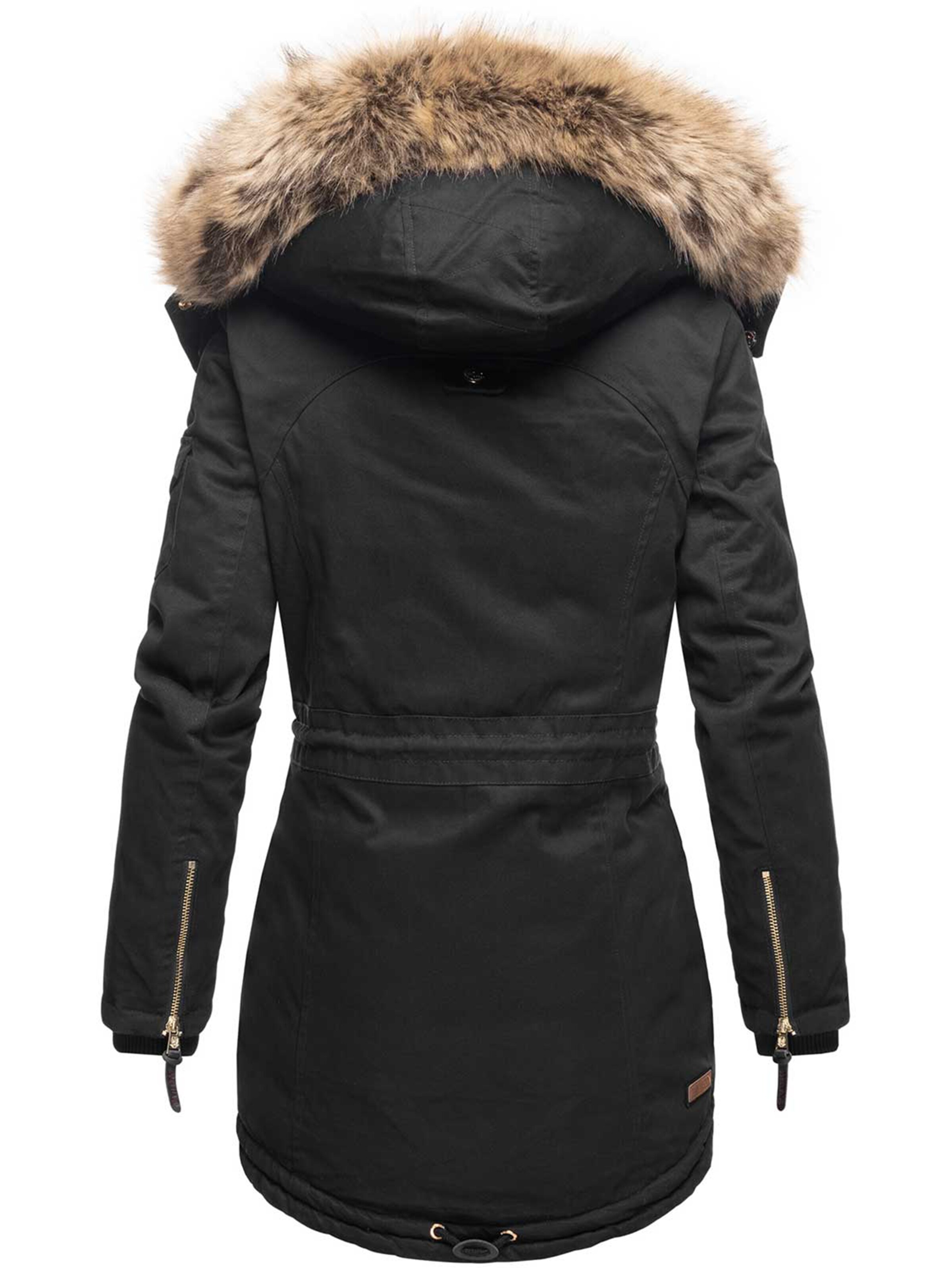 NAVAHOO Parka 'Daria' in Schwarz