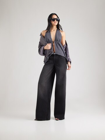 BALMOHK Wide Leg Jeans 'RITA' in Schwarz
