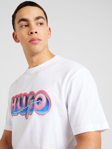 T-Shirt 'Nillumi' HUGO en blanc