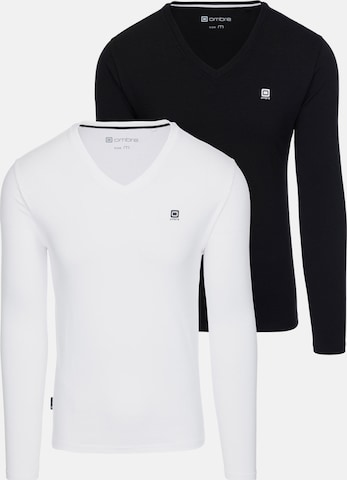 Ombre Shirt in Black: front