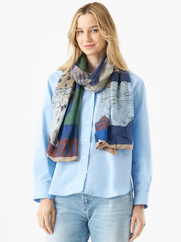 CODELLO Scarf in Blue: front
