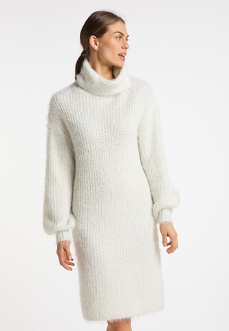 usha WHITE LABEL Knitted dress in White: front