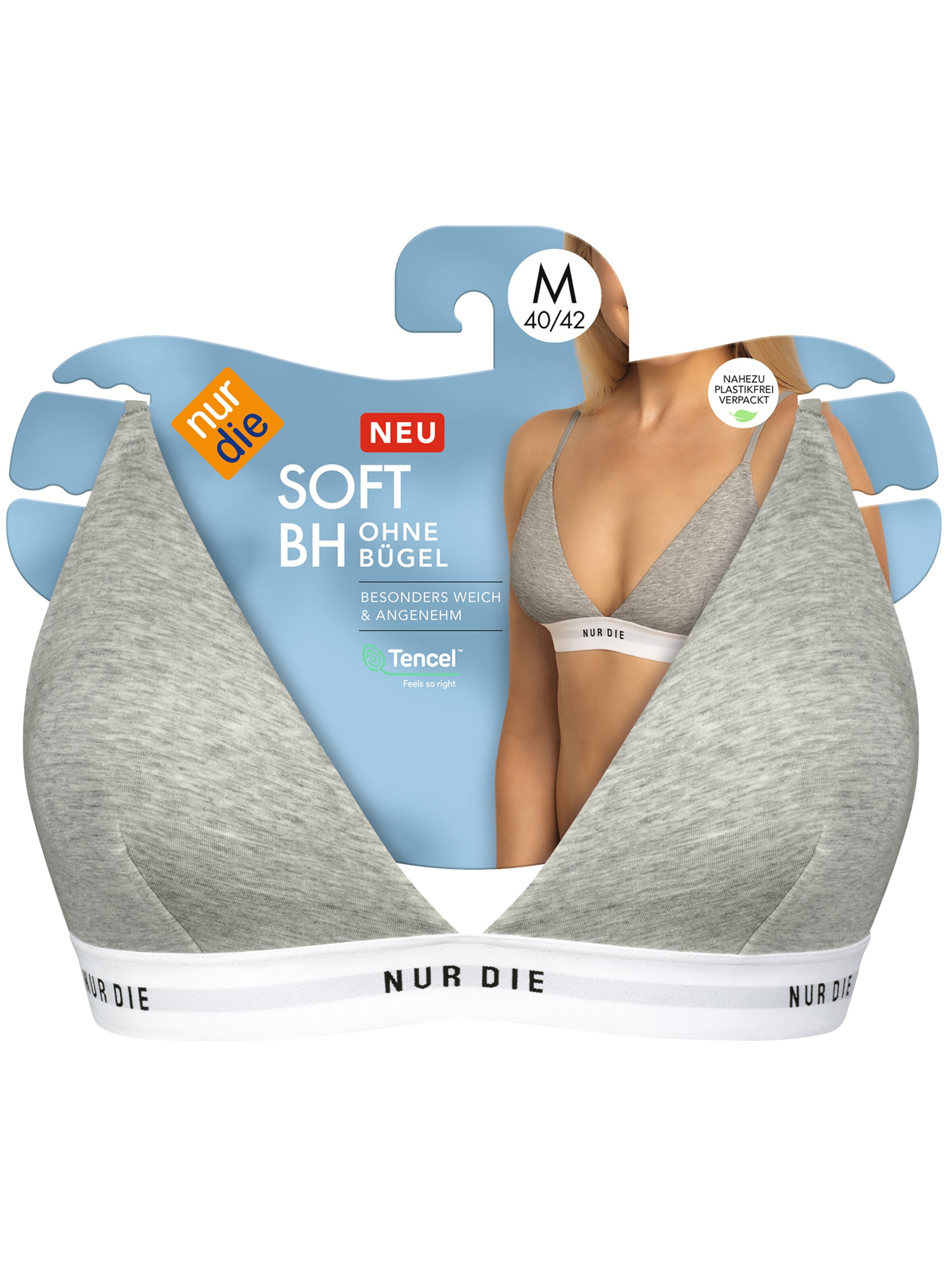 Triangle Soutien-gorge 'Sportiv' Nur Die en gris