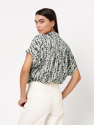 DESOTO Viskosebluse 'Florine', glatte, fließende Qualität in Grün