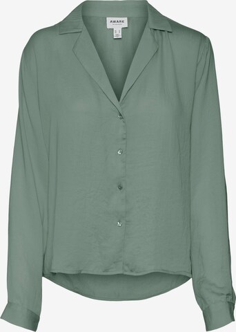 Aware Blouse 'Darcy' in Groen: voorkant