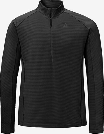 Schöffel Sweatshirt in Schwarz: Vorderseite