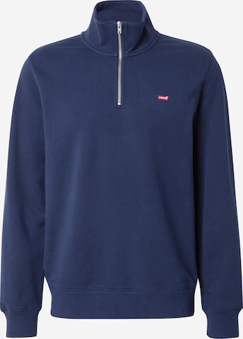mėlyna LEVI'S ® Megztinis be užsegimo 'Original Housemark Quarter-Zip Pullover': priekis