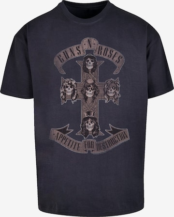 T-Shirt 'Guns 'n' Roses' F4NT4STIC en bleu : devant
