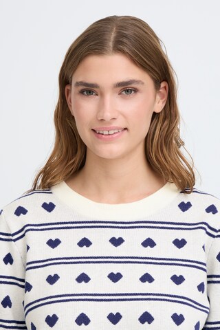 Pull-over 'IHBrielle' ICHI en blanc