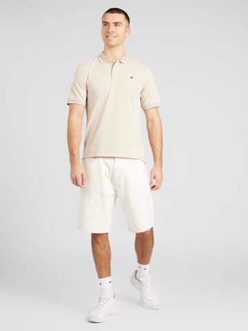 JACK & JONES Regular fit Μπλουζάκι 'Bluwin' σε μπεζ