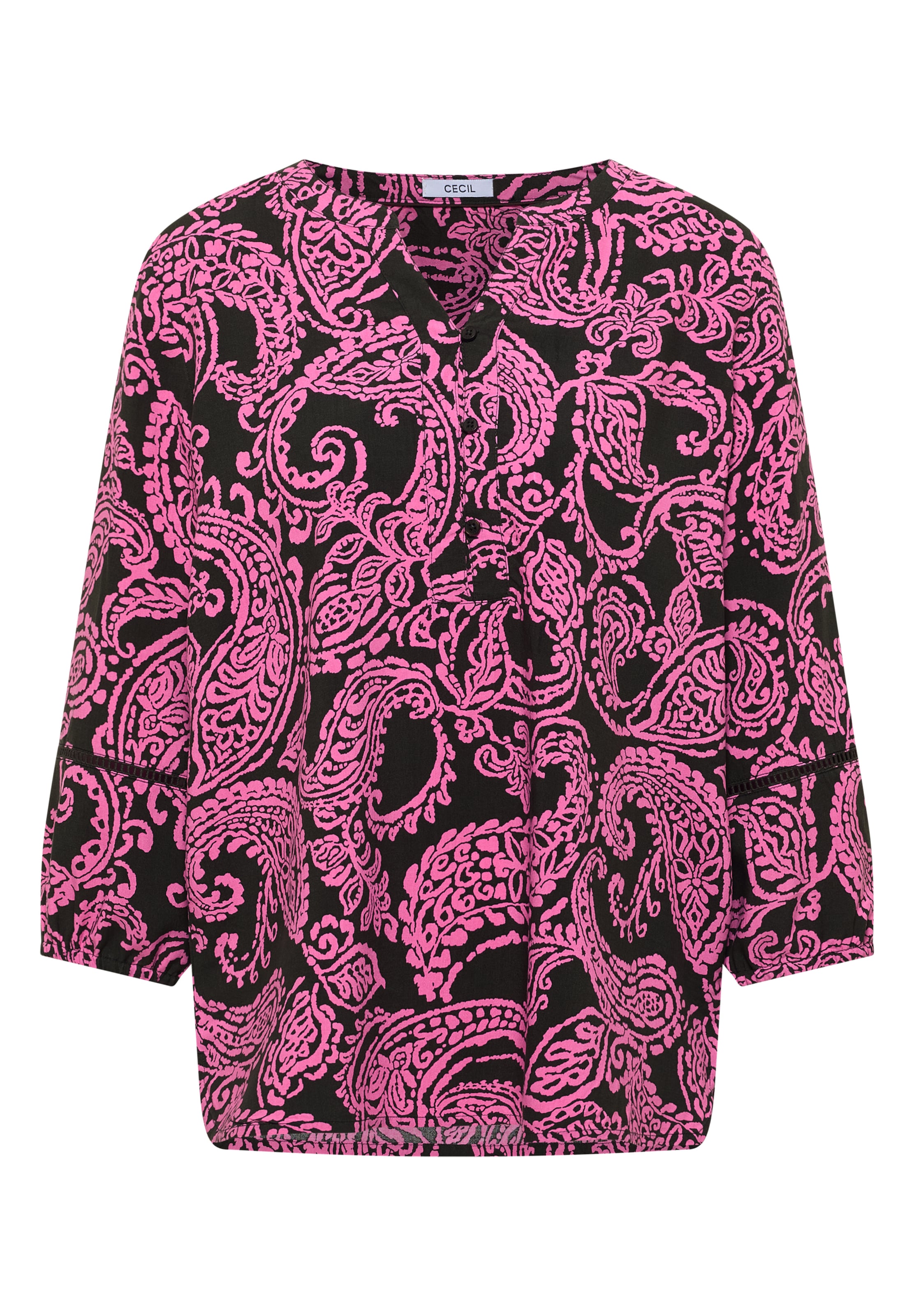 CECIL 3/4-Arm Tunika mit Print in Pink: Vorderseite