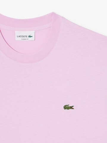 LACOSTE Shirt ' Crewneck Tee ' in Pink