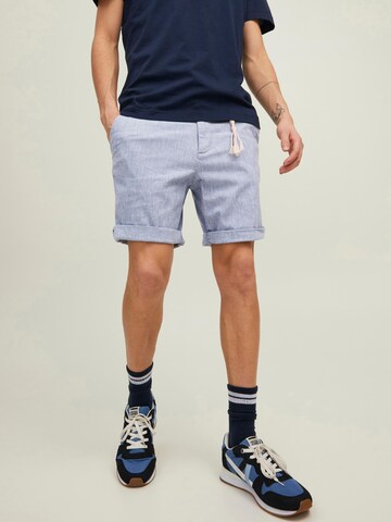 JACK & JONES Regular Chino Pants 'Sky' in Blue: front