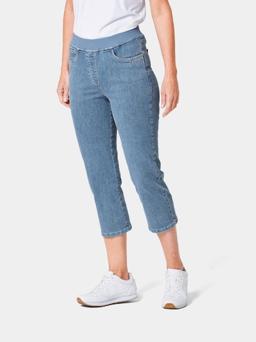 Goldner Regular Jeans 'Louisa' in Blauw: voorkant