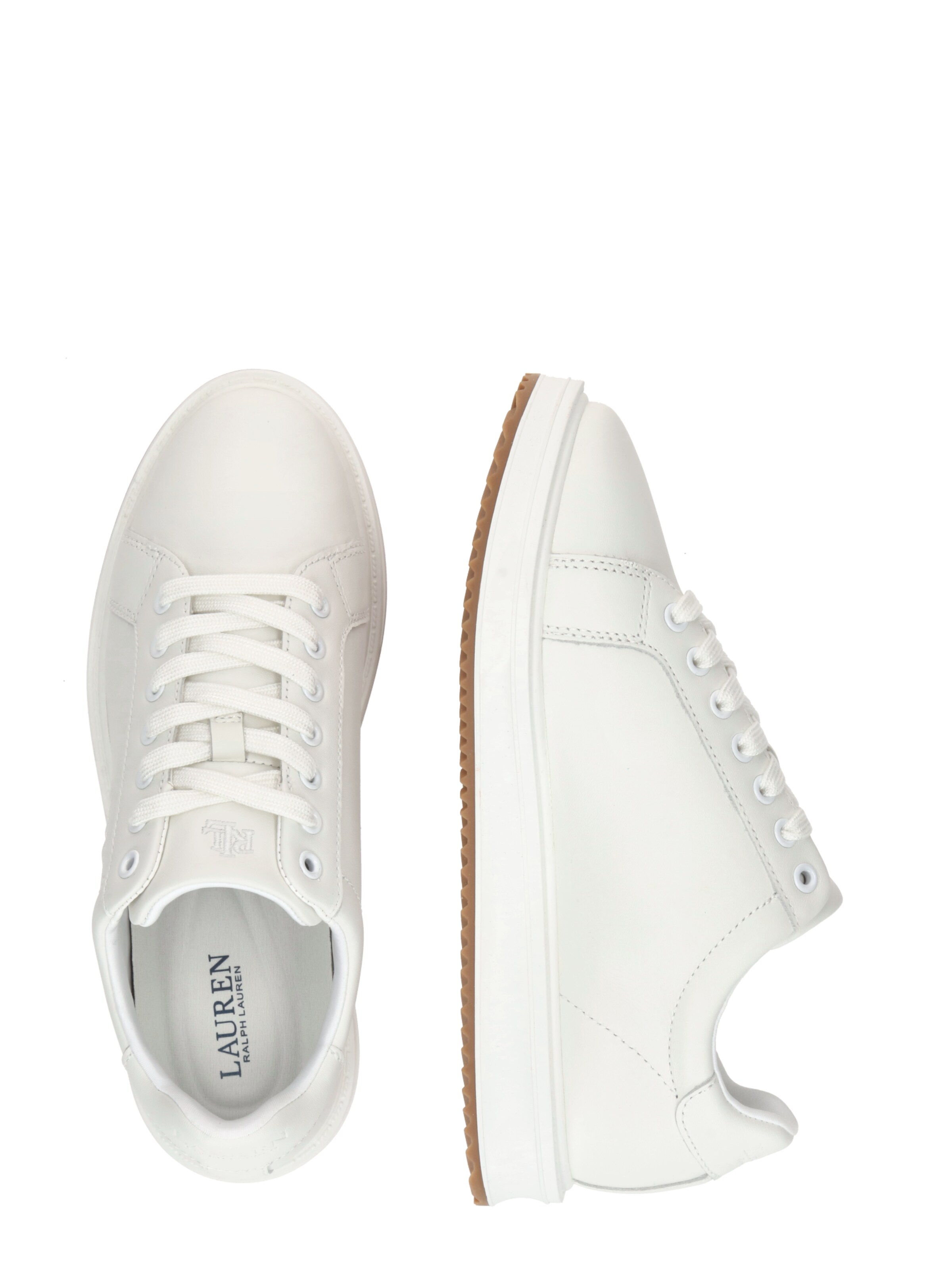 Baskets basses 'AINSLEY' Lauren Ralph Lauren en blanc
