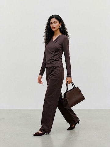 VERO MODA Bluse 'AWDemi' i brun