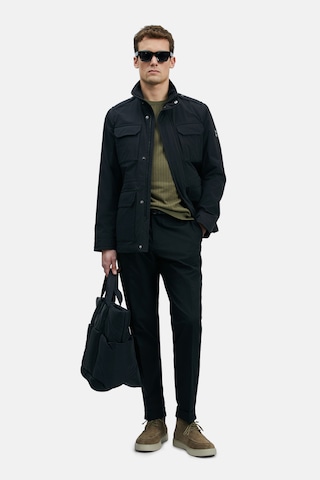 Lufian Between-seasons parka in Black: front