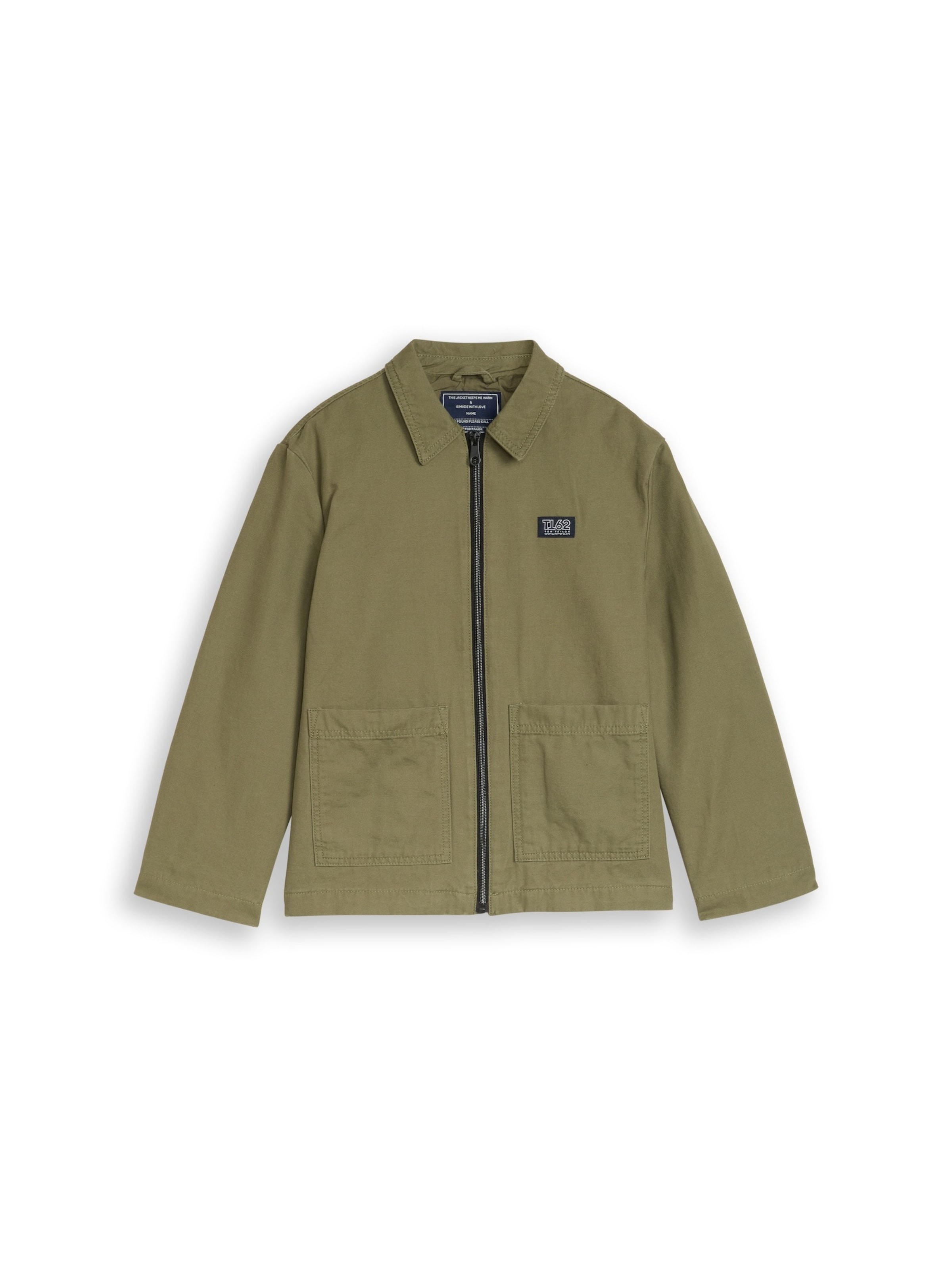 TOM TAILOR Jacke 'Utility' in Grün: Vorderseite