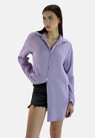 Elara Blouse in Purple: front