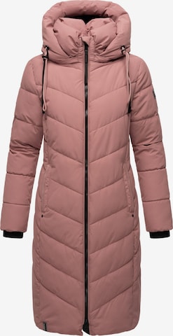 Manteau d’hiver 'Sahnekatzii XIV' NAVAHOO en rose : devant