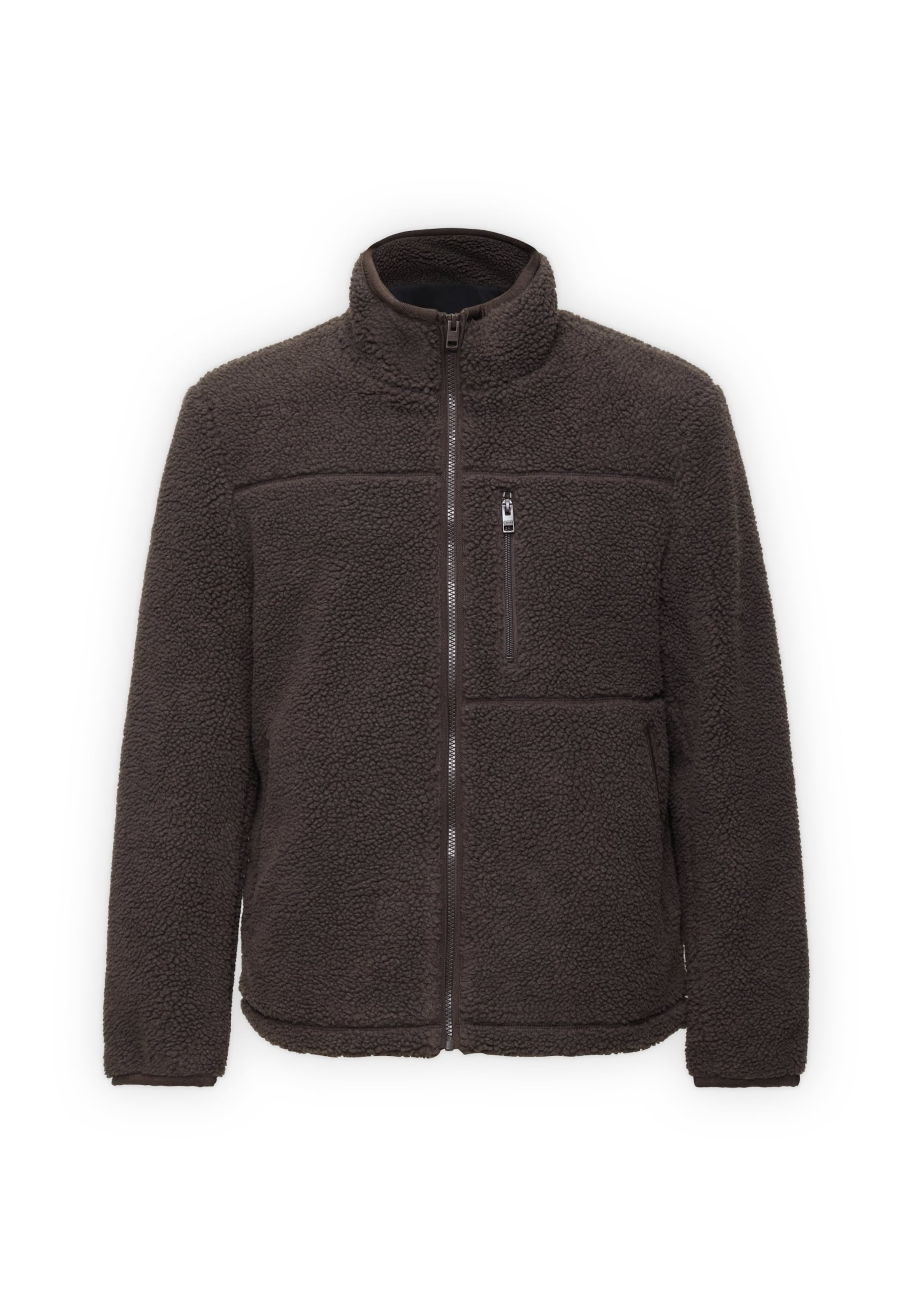 s.Oliver Fleece jas in Bruin: voorkant