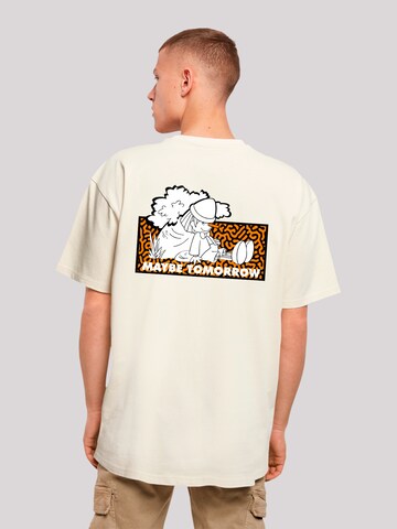 F4NT4STIC Shirt 'Heroes of Childhood Pinocchio Maybe Tomorrow' in Beige