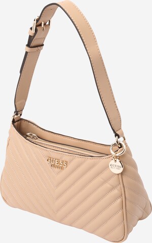 GUESS Axelremsväska i beige: framsida