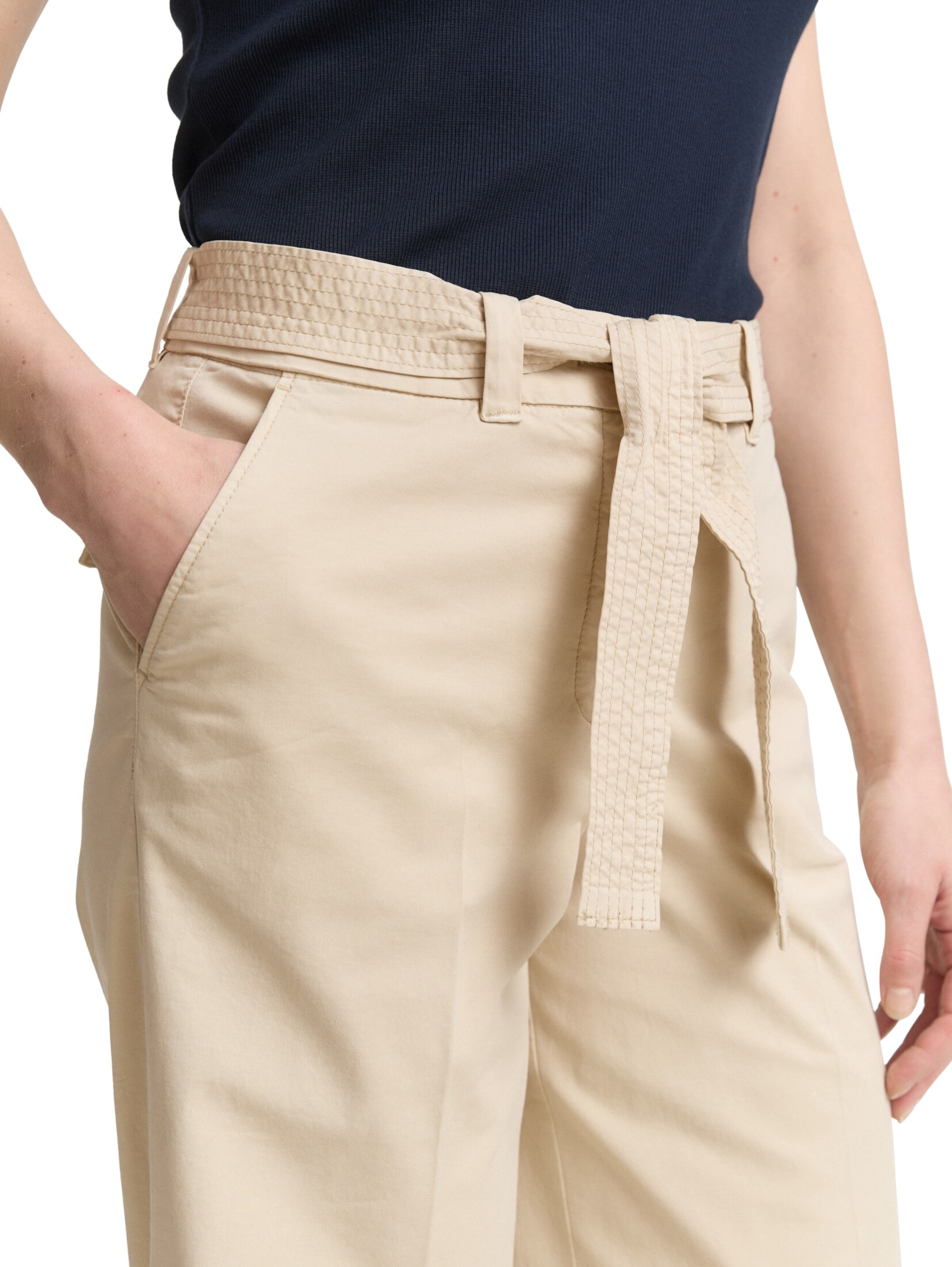 TOM TAILOR Regular Pants in Beige