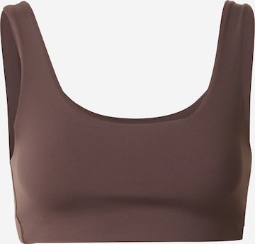 Bustier Soutien-gorge de sport 'ALATE ALL U' NIKE en marron : devant