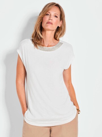 Goldner Shirt in Wit: voorkant