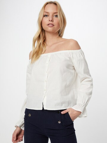 Camicia da donna di ONLY in bianco: frontale