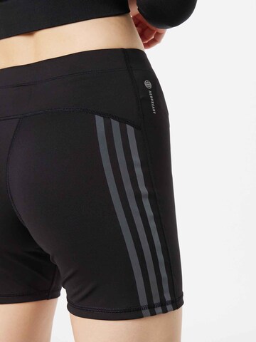 ADIDAS SPORTSWEAR Skinny Sportbroek 'Run Icons' in Zwart