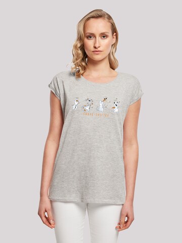 F4NT4STIC Shirt 'Disney Frozen 2 Olaf  Shape-Shifter' in Grey: front