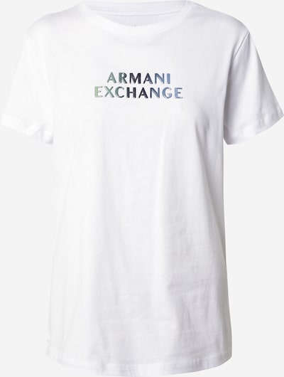 ARMANI EXCHANGE Camisa em azul céu / jade / preto / branco, Vista do produto