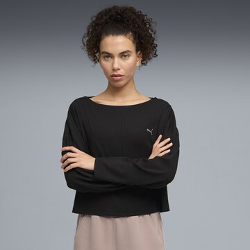 PUMA Funktionsshirt 'Cloudspun' in Schwarz: Vorderseite