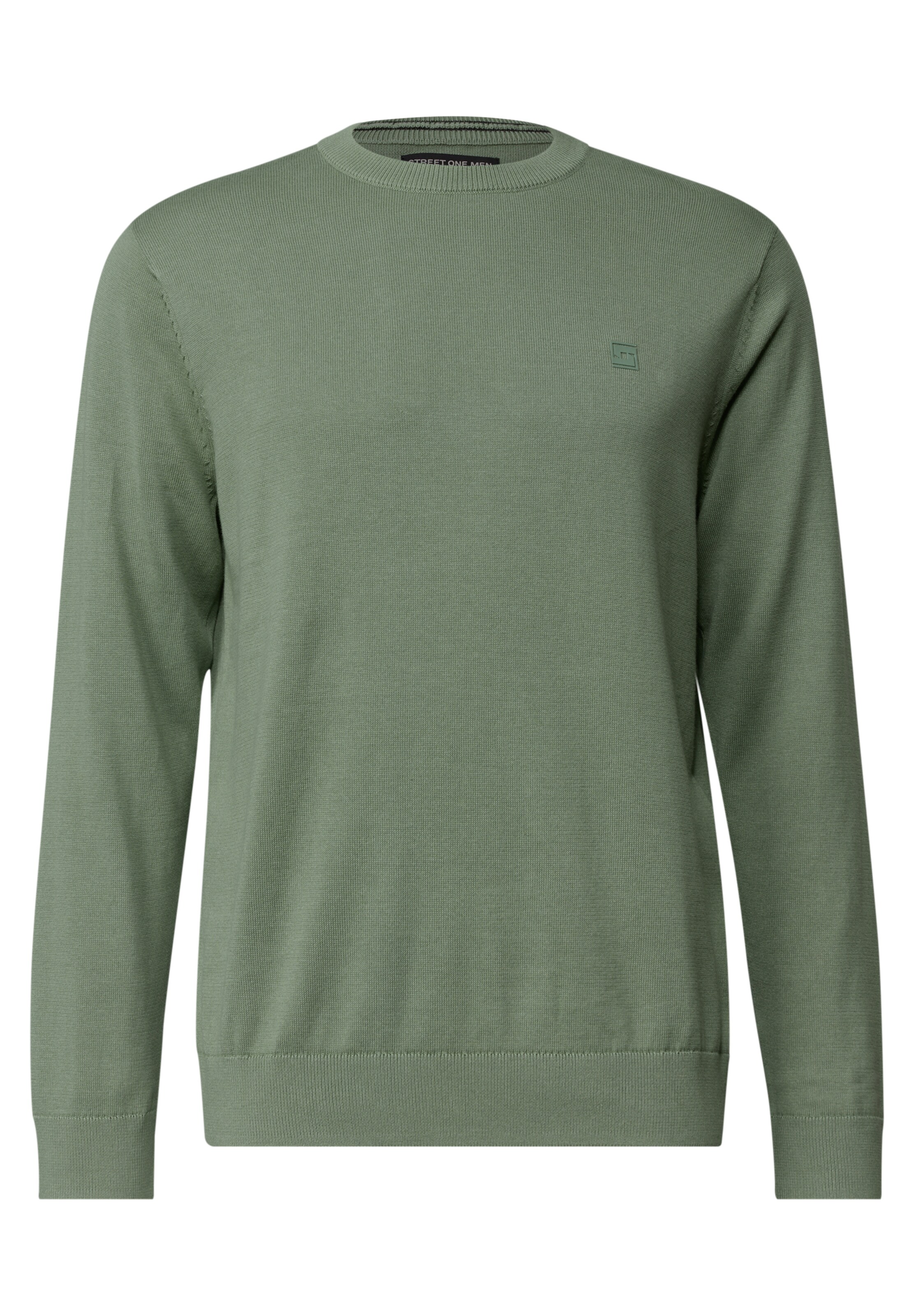 Street One MEN Pullover in Grün: Vorderseite