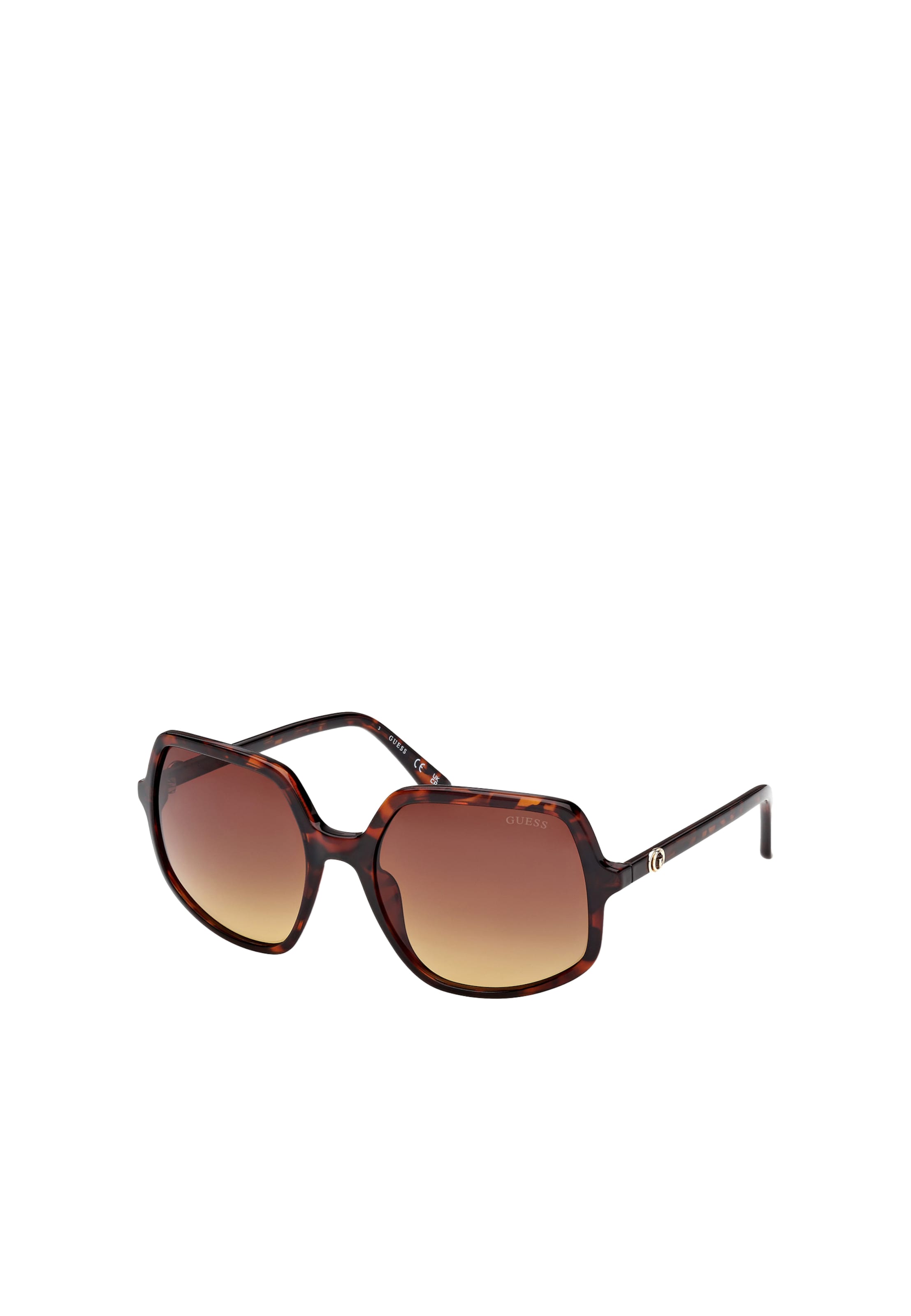 GUESS Sunglasses in Brown: front